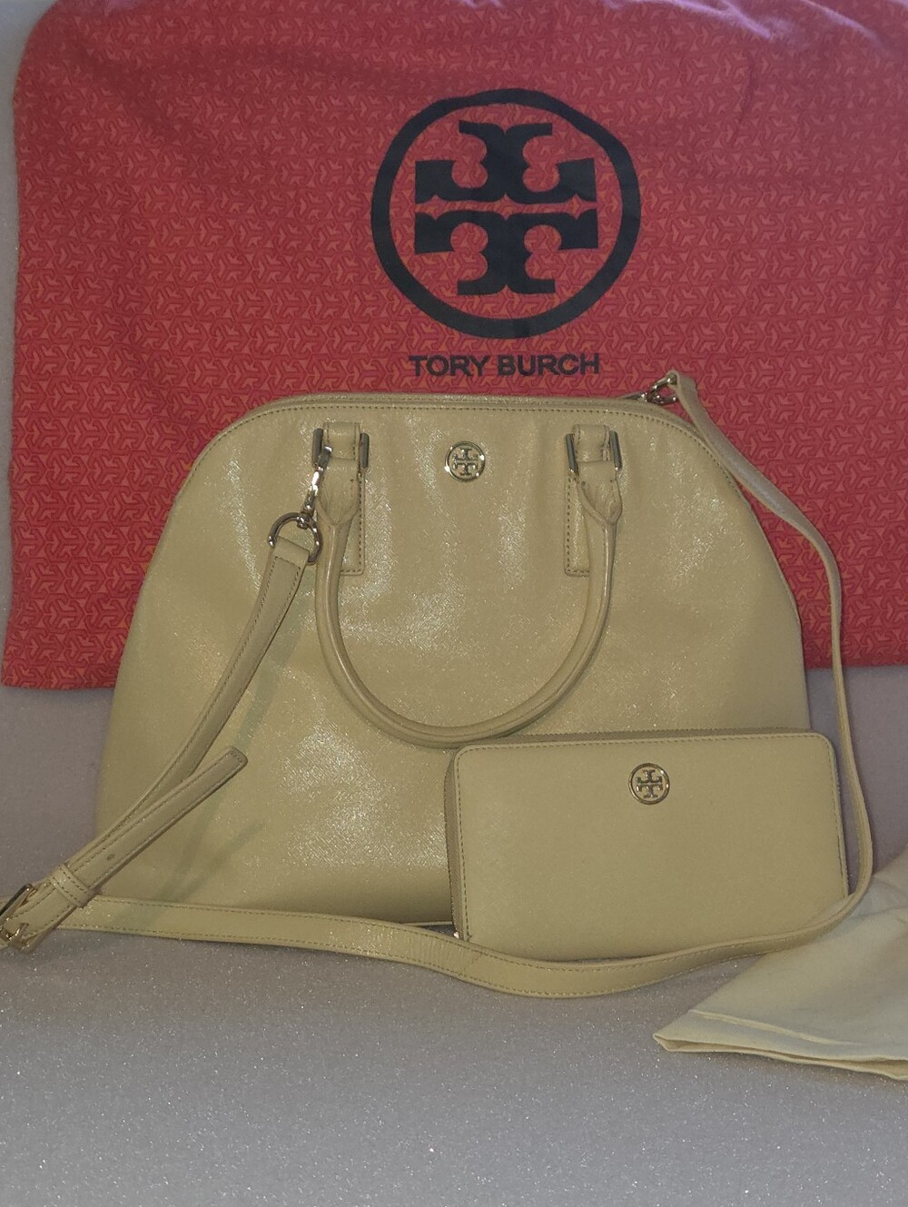 Tory Burch Robinson Dome Satchel Set - Saffiano Leather